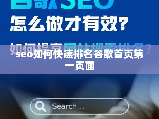 seo如何快速排名谷歌首页第一页面 seo如何快速排名谷歌首页第一页面